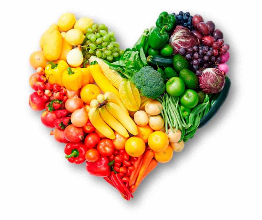 Разнообразные овощи и фрукты для «Любимой диеты». 